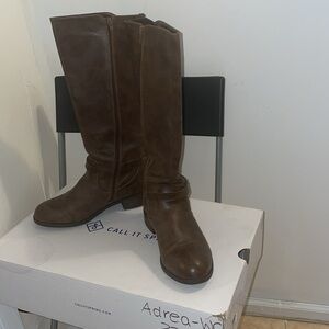Call It Spring Size 8 Cognac Boots